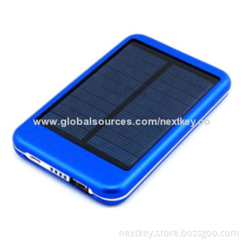 Solar Power Bank Chargers, 3,000, 4,000, 6,000, 8,000mAh with Dual-USB, 5V/1.5A Output